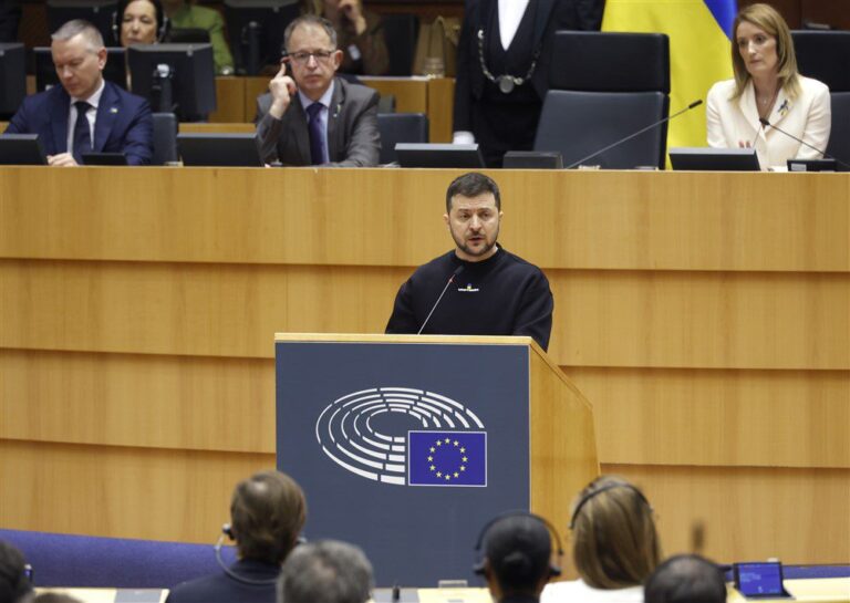 V. Zelenskis Europos parlamente: mes jus giname