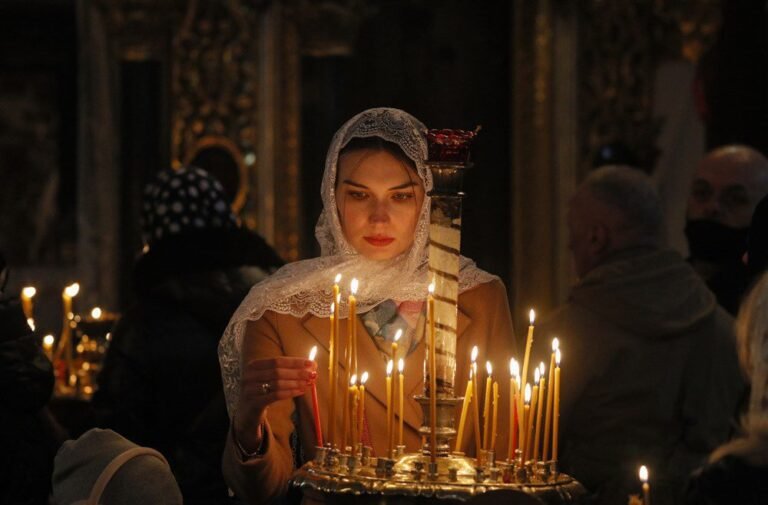 Ukrainos krikščionys švenčia Velykas