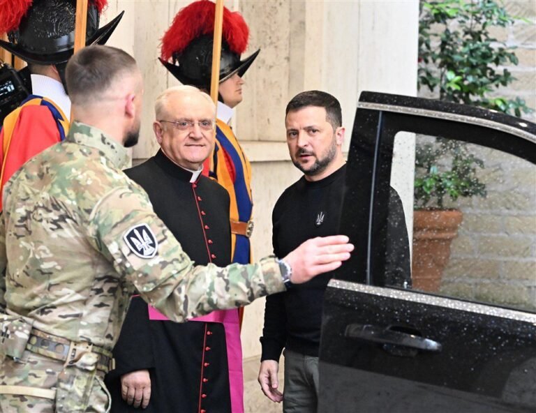 Įvyko popiežiaus ir Ukrainos prezidento V. Zelenskio susitikimas