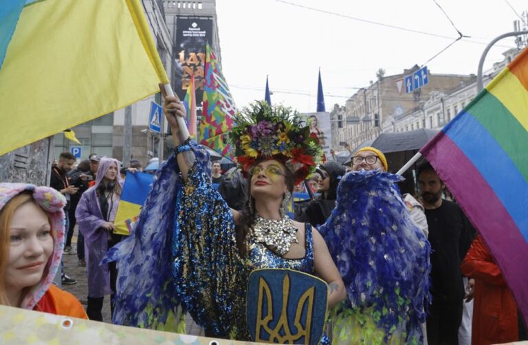 LGBT eitynės Kyjive truko pusvalandį