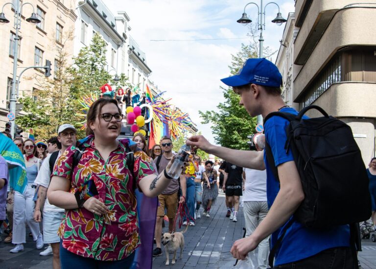 Per „Baltic Pride“ eitynes vyko krikščioniška akcija