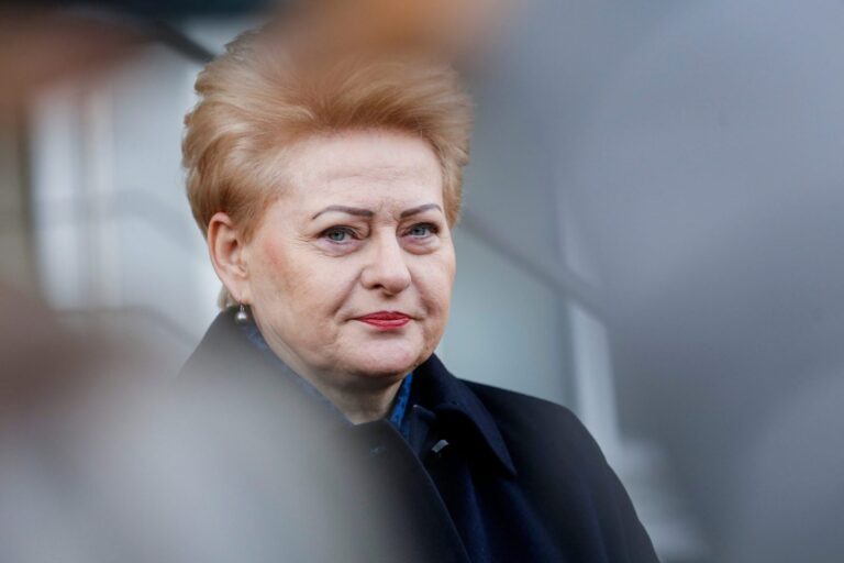D. Grybauskaitė: tik Putinas trept kojele ir mes krūpt iš karto