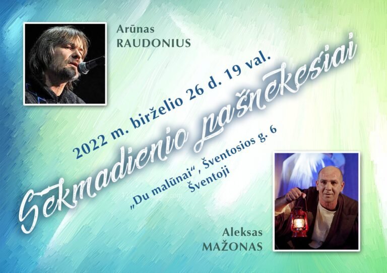 Šventojoje „Sekmadienio pašnekesių“ renginys