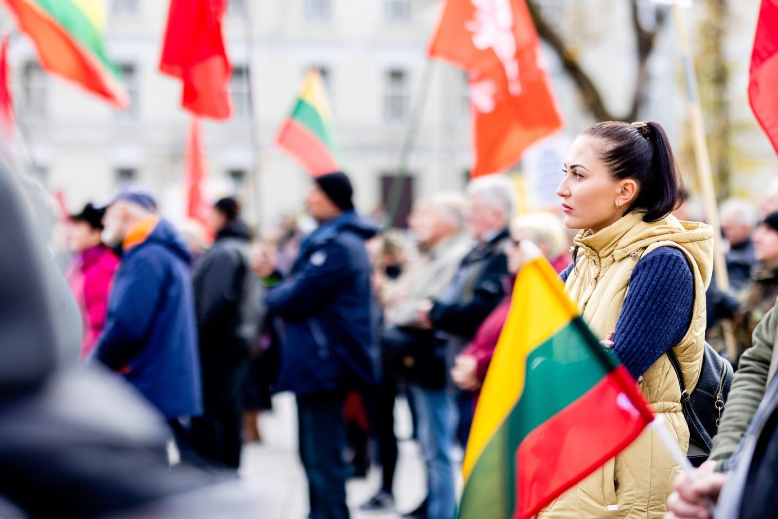 LŠS mitingo akimirka / BNS nuotr.