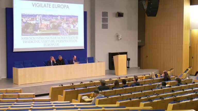 Seime įvyko tarptautinė konferencija „Vigilate Europa“ apie krikščioniškosios demokratijos ir tradicinionalizmo ateitį Europoje (vaizdo įrašas)