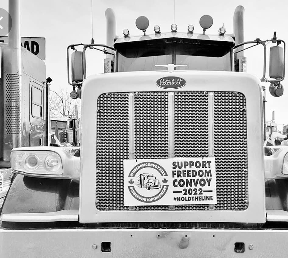 Kanados „Laisvės konvojus 2022" / Soc. tinklų nuotr.