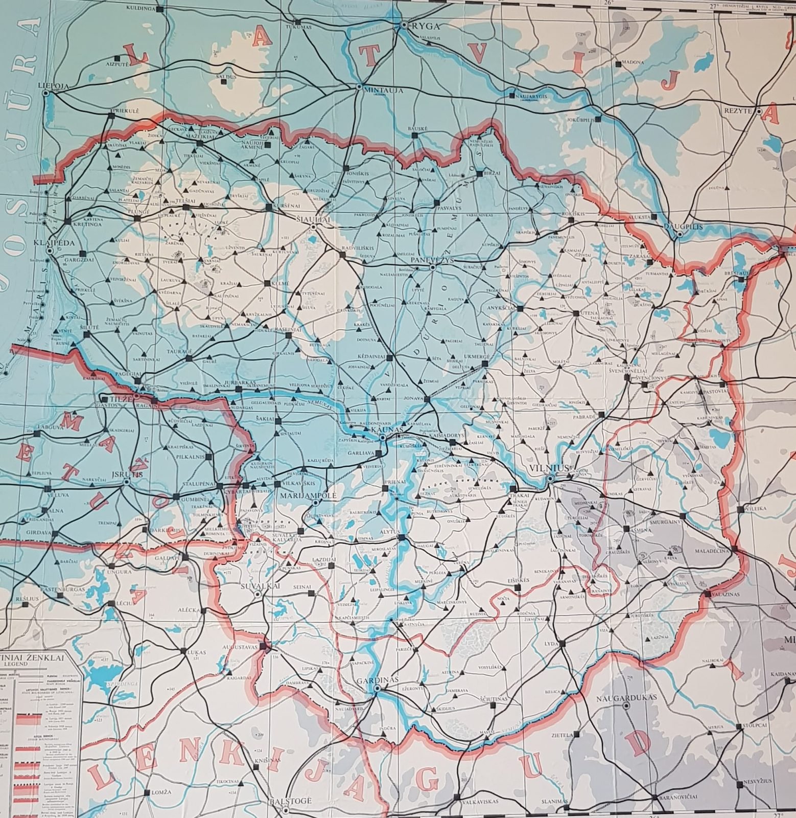 Žemėlapis / Roberto Grigo nuotr.