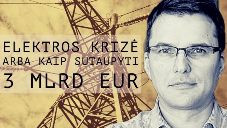 Šarūnas Andriukaitis-Sutkus. Elektros krizė arba kaip sutaupyti 3 milijardus eurų