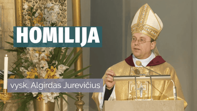 Telšių vyskupo Algirdo Jurevičiaus homilija Dievo Gailestingumo šventovėje