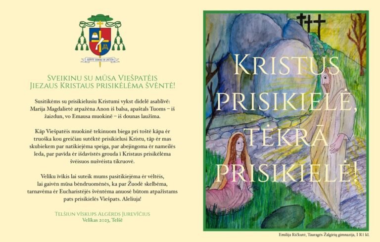 Telšių vyskupas savo ganomuosius pasveikino žemaičių tarme