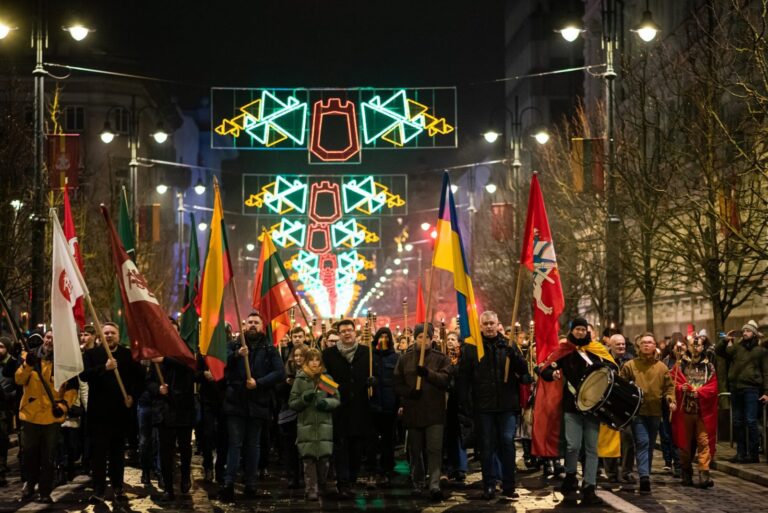 Vilniuje vyko eitynės su deglais