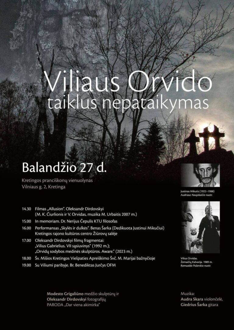 Kretingoje vyks renginys Viliui Orvidui atminti