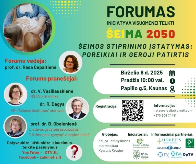 Kaune vyks forumas „Šeima 2050”