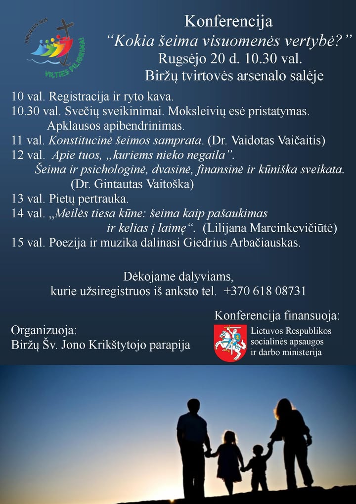 Konferencija Biržuose „Kokia šeima visuomenės vertybė?”