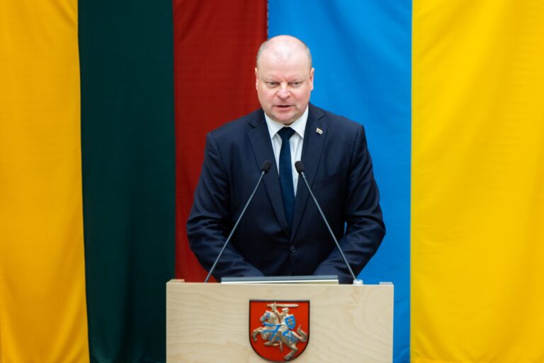 Tapęs Seimo pirmininku Saulius Skvernelis dėkojo Dievui, citavo A. Toliatą