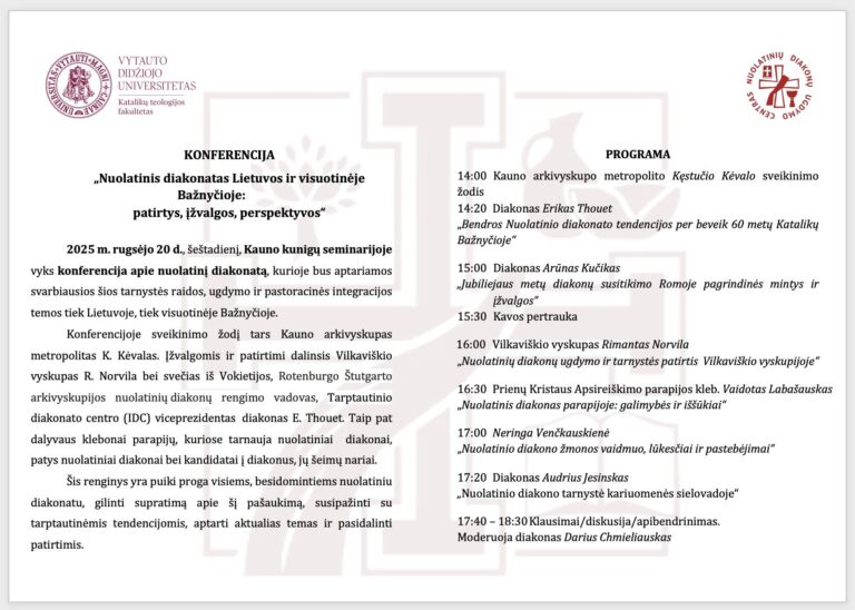 Konferencija apie nuolatinį diakonatą