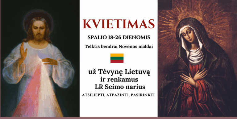 Skelbiamas maldos devyndienis prieš Seimo rinkimų antrą turą