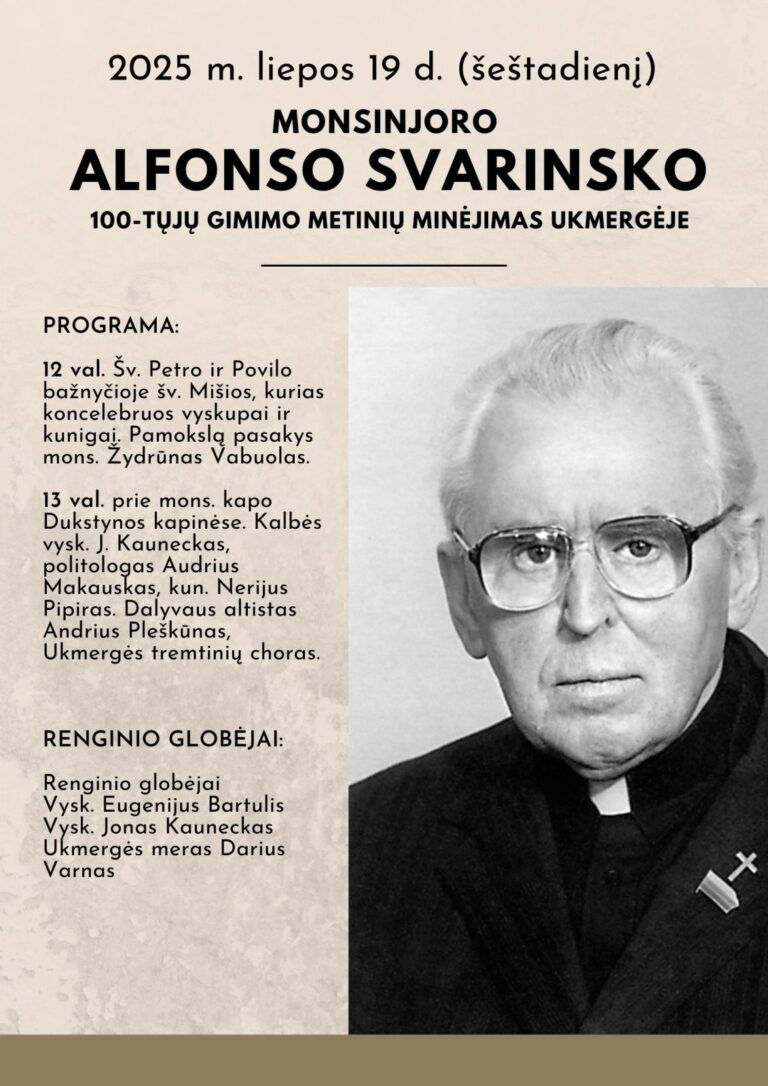Mons. Alfonso Svarinsko 100-tosios gimimo metinės Ukmergėje