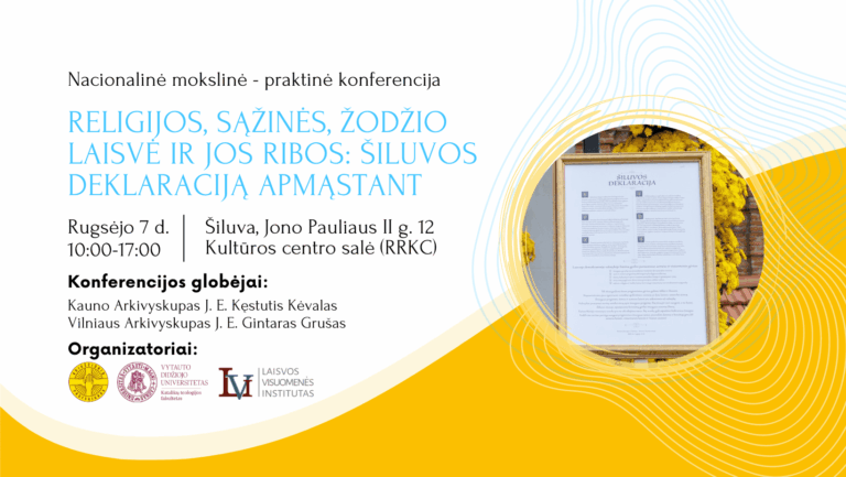 Šiluvoje – mokslinė-praktinė konferencija „Religijos, sąžinės, žodžio laisvė ir jos ribos: Šiluvos deklaraciją apmąstant“