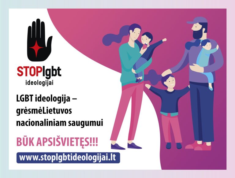 Internete pasirodė naujas informavimo apie LGBT ideologijos žalą šaltinis