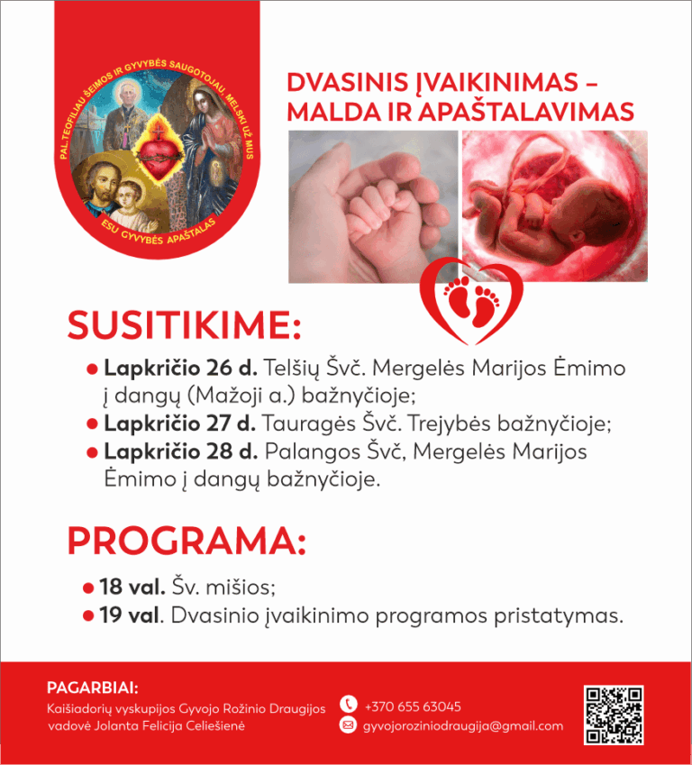 Dvasinio įvaikinimo renginiai