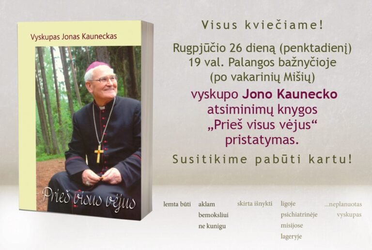 Palangoje – vyskupo Jono Kaunecko knygos pristatymas