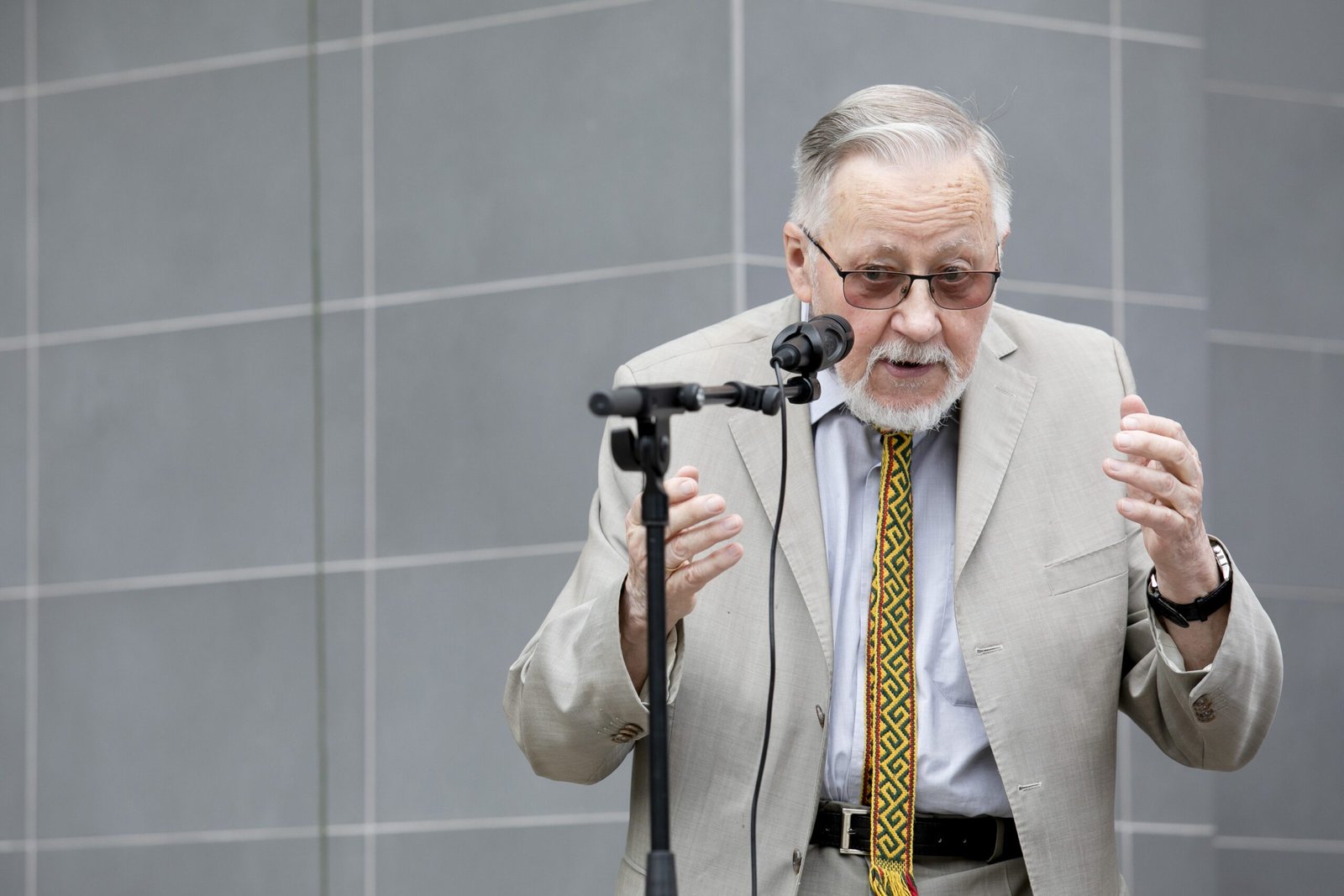 Lietuvos Aukščiausiosios Tarybos-Atkuriamojo Seimo pirmininkas ir vienas Sąjūdžio steigėjų prof. Vytautas Landsbergis