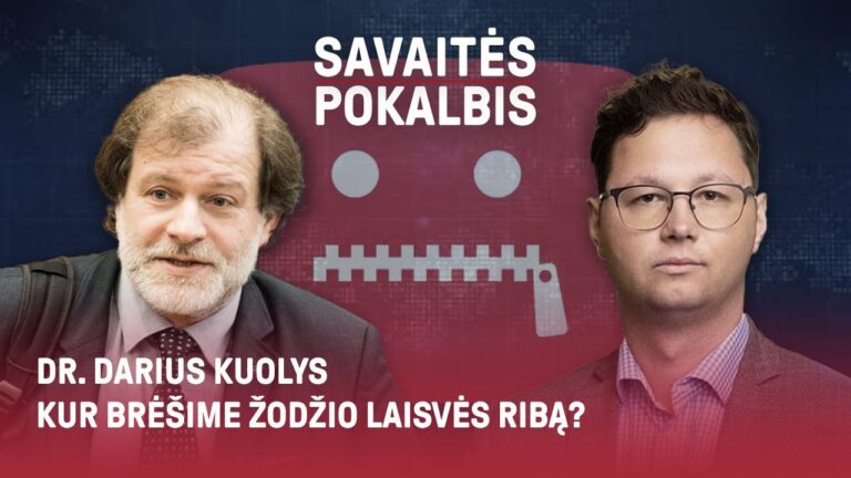Dr. Darius Kuolys. Kur brėšime žodžio laisvės ribą?