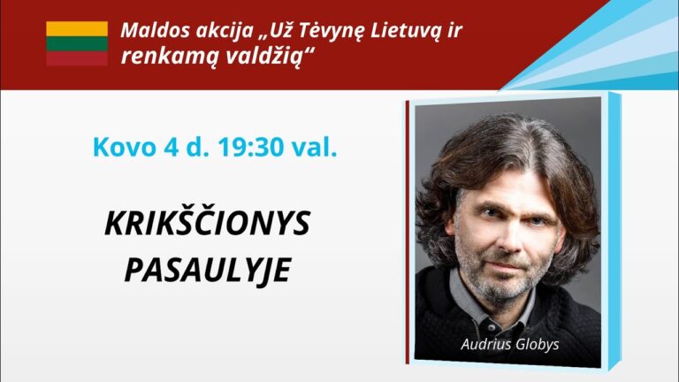 Audrius Globys. Krikščionys pasaulyje
