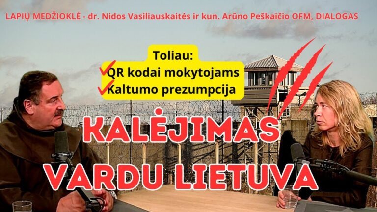 Kunigo Arūno Peškaičio ir filosofės Nidos Vasiliauskaitės pokalbis