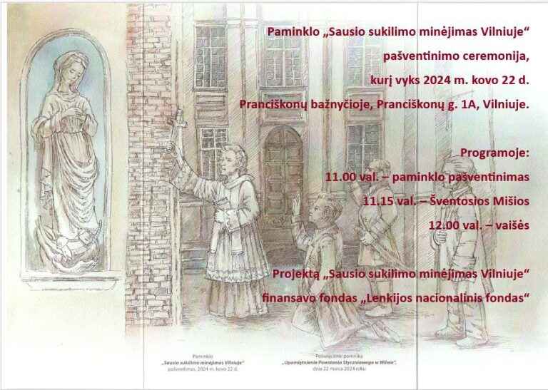 Sausio sukilimo paminklo pašventinimas