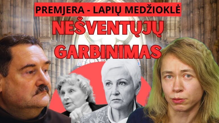 Kunigas Arūnas Peškaitis OFM ir filosofė dr. Nida Vasiliauskaitė. Nešventųjų garbinimas