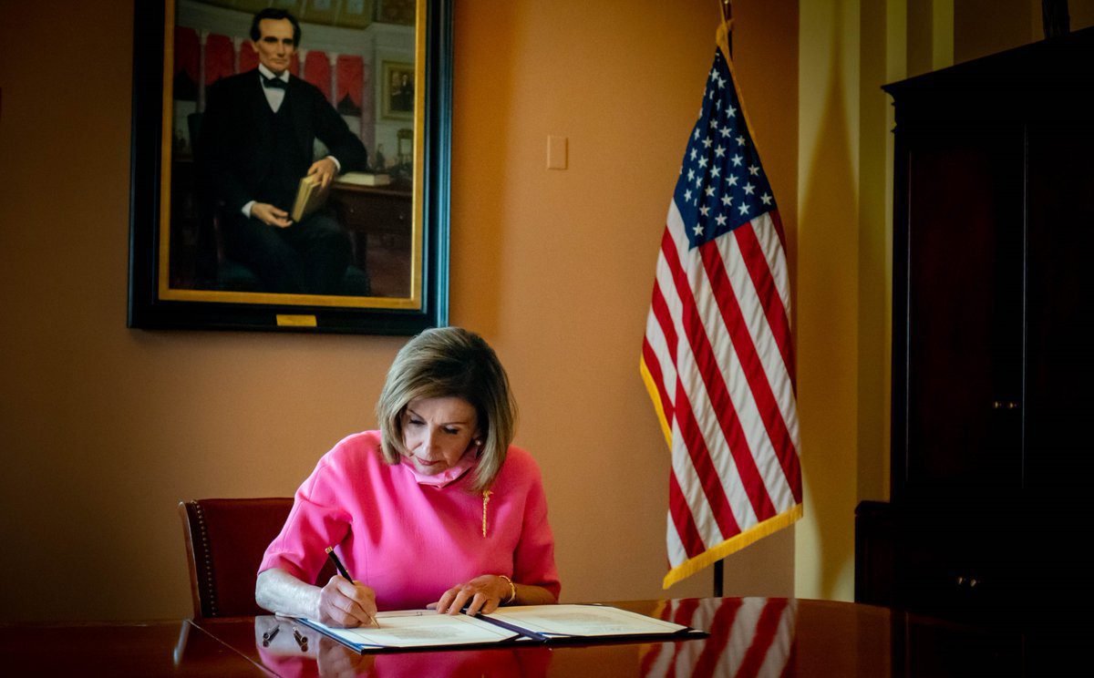 JAV politikė Nancy Pelosi / Soc. tinklų nuotr.