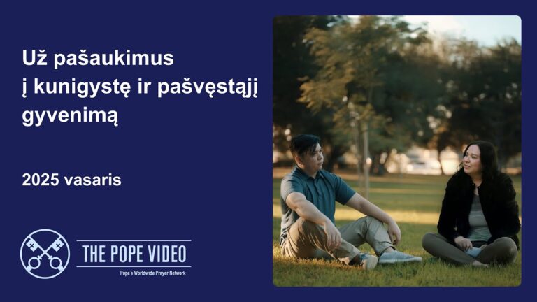 Popiežius vasarį kviečia melstis už pašaukimus