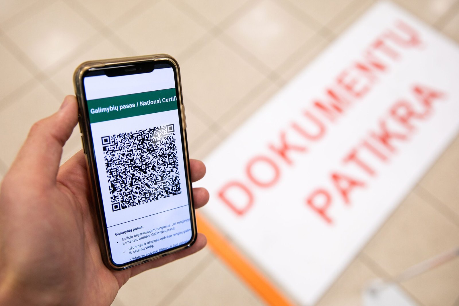 Prekybos centre tikrinamas galimybių pasas