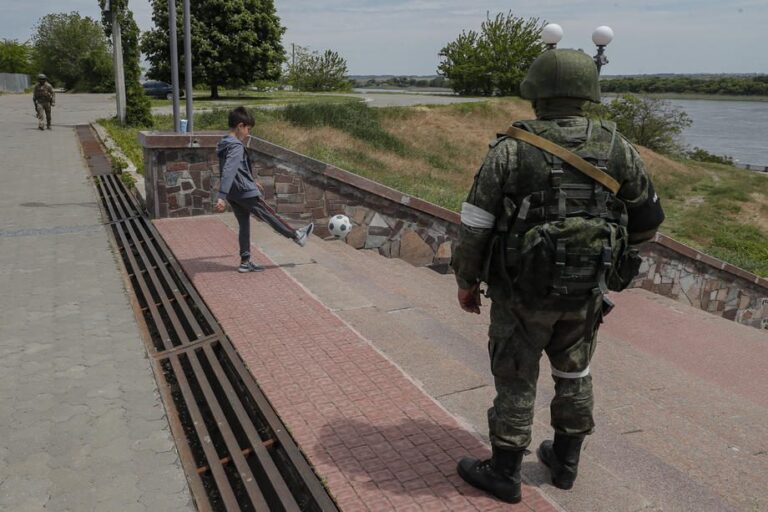 Ukrainos Chersone susprogdintas promaskvietiškos administracijos pareigūnas