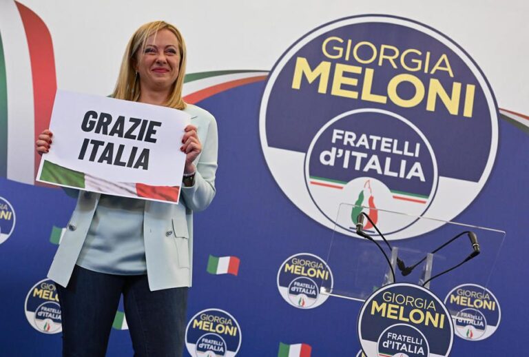 Italijos rinkimuose triumfuoja G. Meloni