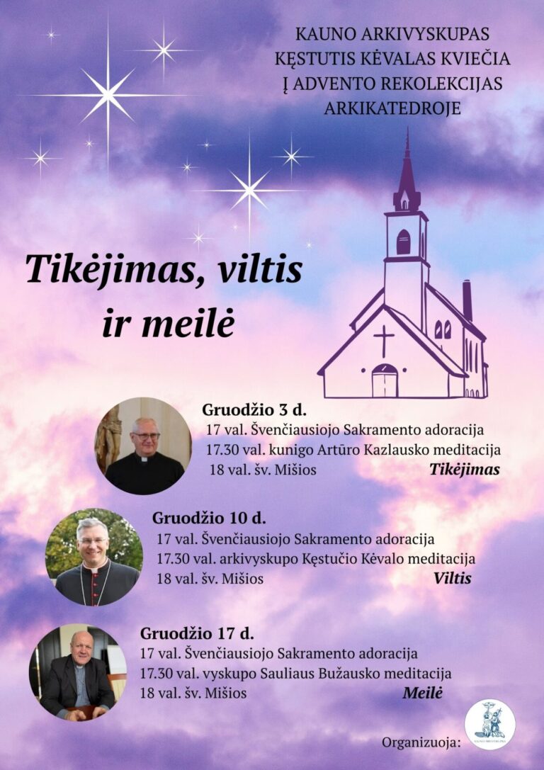 Advento rekolekcijos Kauno arkikatedroje
