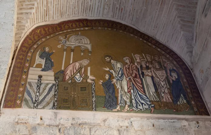 Mozaika Dafnio vienuolyne netoli Atėnų / Pierre Téqui nuotr.