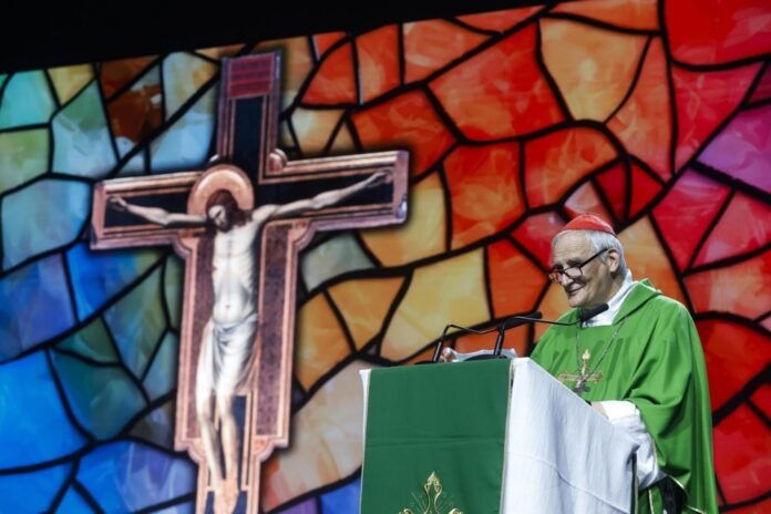 Kardinolas Matteo Zuppi, Italijos vyskupų konferencijos (CEI) pirmininkas / EPA nuotr.