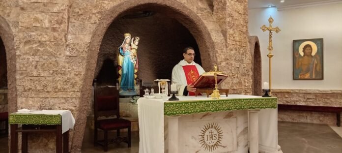 Mišios Dievo Motinos Kalnų šventovėje / Soc. tinklų nuotr.