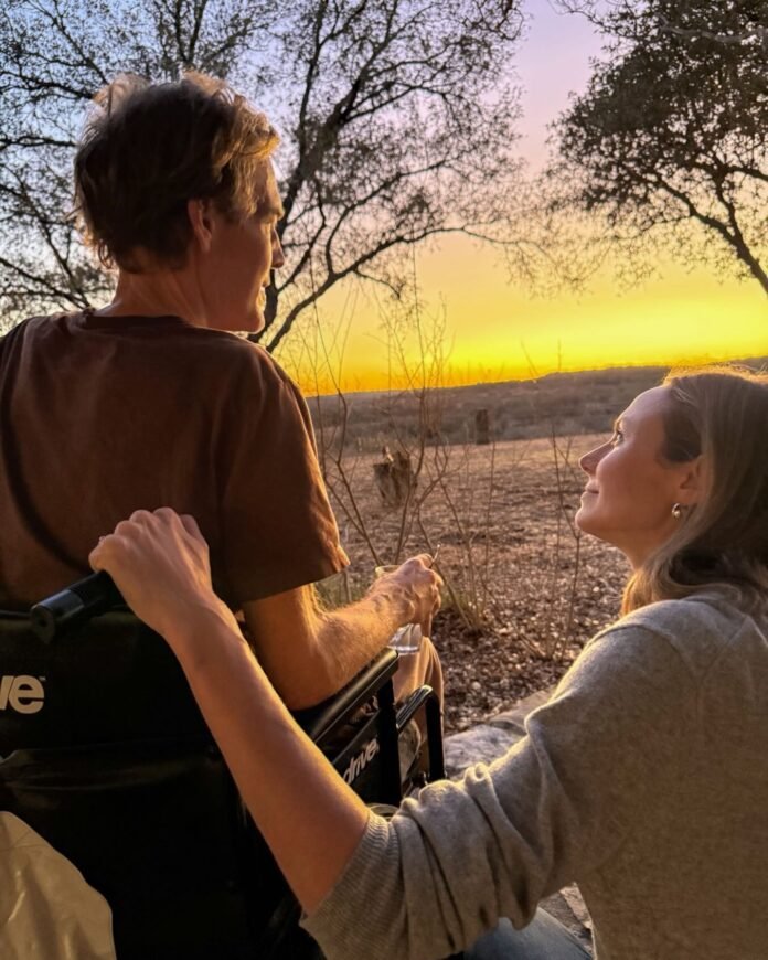 Aktorius Jamesas Van Der Beekas ir jo bičiulė Stacy Keibler / Soc. tinkl7 nuotr.