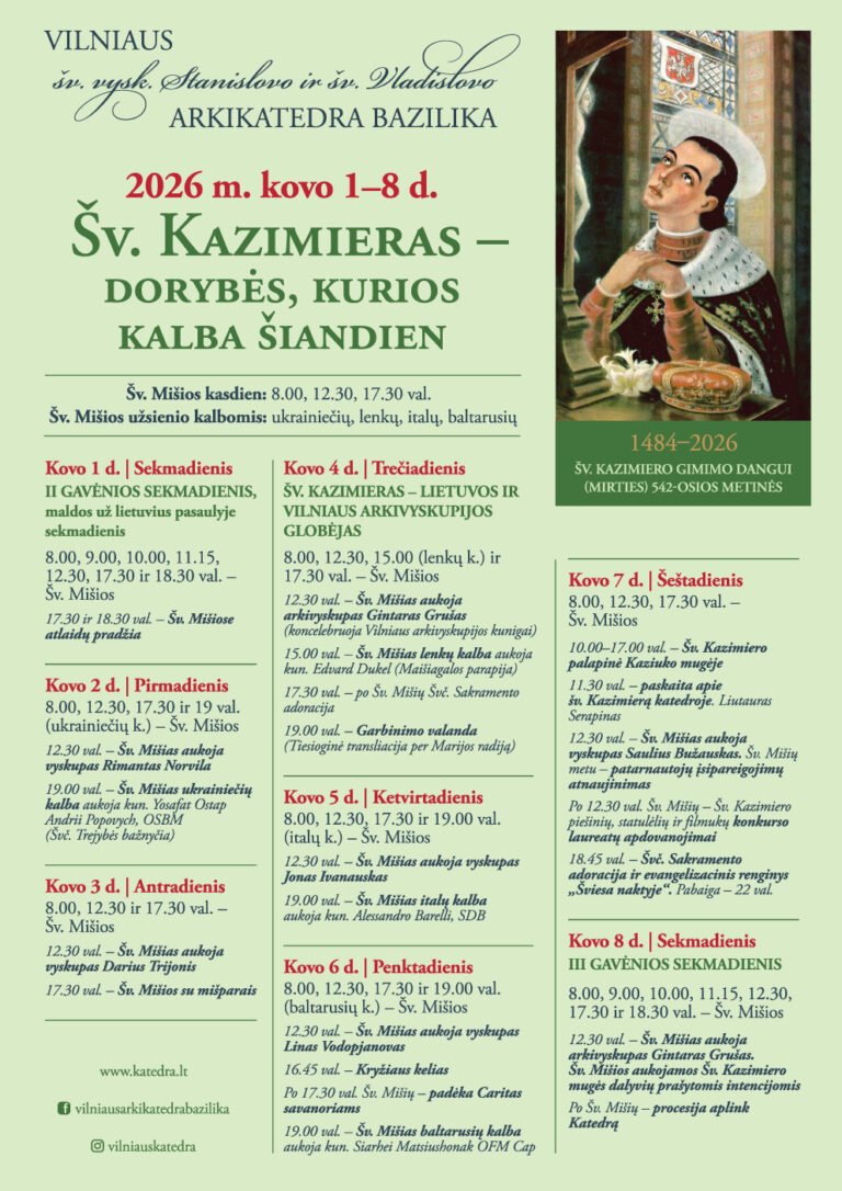 Vilniuje Šv. Kazimiero atlaidai