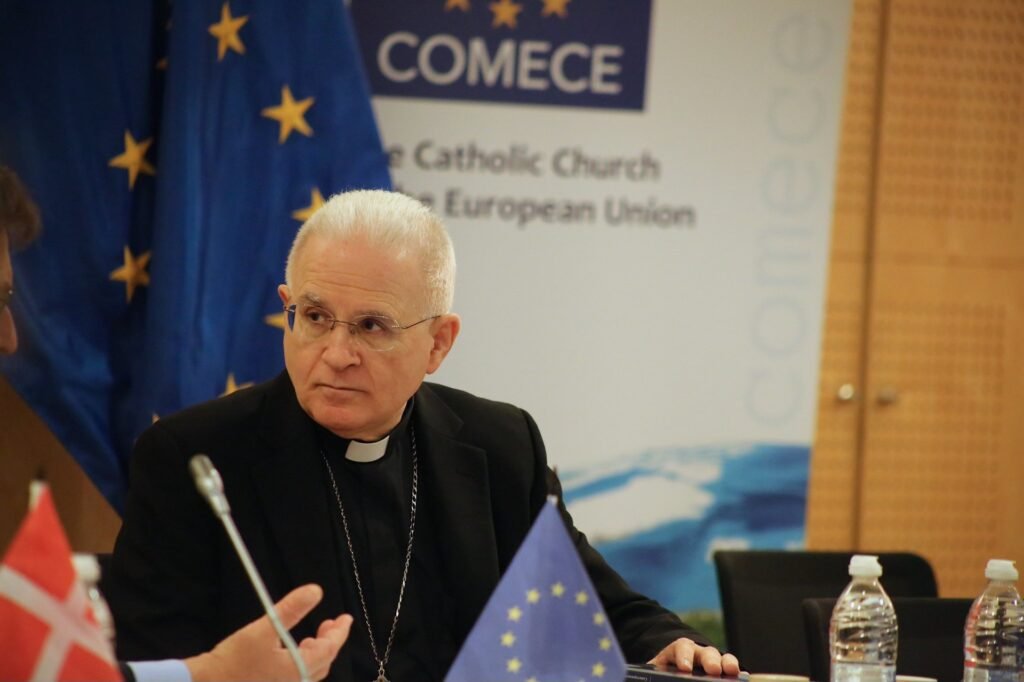 Italijos vyskupas Mariano Crociata / COMECE nuotr.