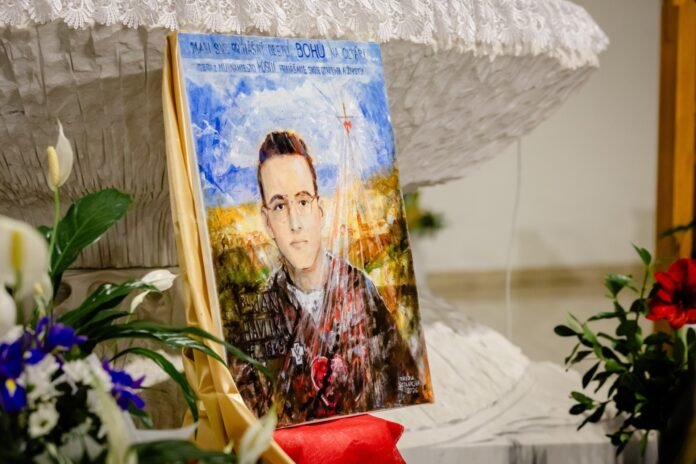 Dailininkės Terezijos Sedlakovos sukurtas Jano havliko portretas / Soc. tinklų nuotr.