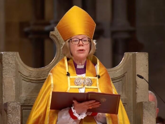 Arkivyskupė Sarah Mullally / Soc. tinklų nuotr.
