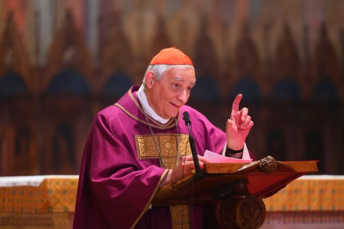 Italijos vyskupų konferencijos pirmininkas kardinolas Matteo Maria Zuppi / Soc. tinklų nuotr.