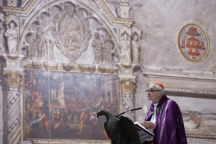 Bolonijos (Italija) arkivyskupas kardinolas Matteo Zuppi / EPA nuotr.