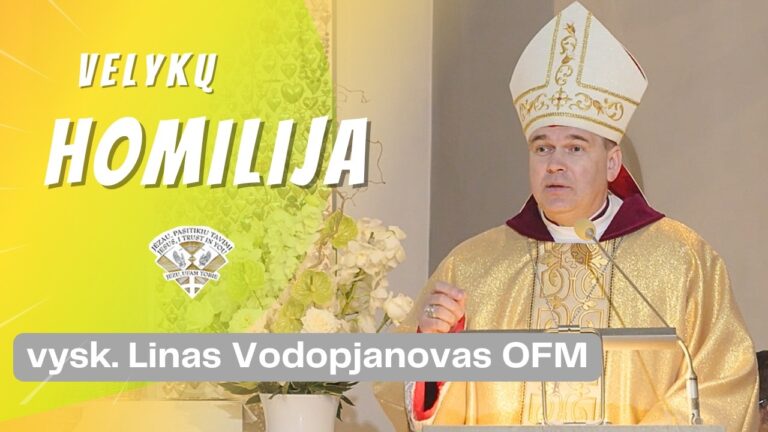 Dievo gailestingumo atlaidai. Panevėžio vyskupo Lino Vodopjanovo OFM Velykų antros dienos homilija