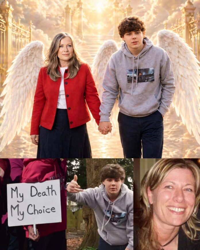 Britė Wendy Duffy ir jos sūnus / Soc. tinklų koliažas